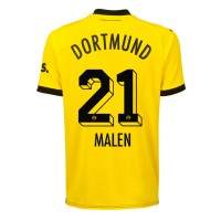 Pánský Fotbalový dres Borussia Dortmund Donyell Malen #21 2023-24 Domácí Krátký Rukáv